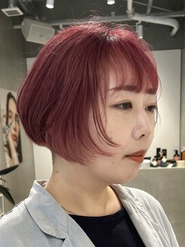 テクネ 天神大名(techne) 天神大名ピンクベージュダブルカラーケアブリーチレイヤーカット