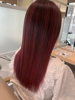 アース 小禄店(EARTH)&nbsp;大人ガーリー/春カラー/チェリーレッド/似合わせカット