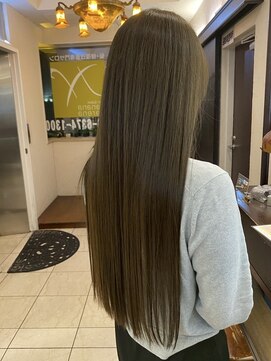 ナナナ パレナ 大津膳所店(nanana parena) 縮毛矯正×デザインカラーで叶える艶と透明感ストレート