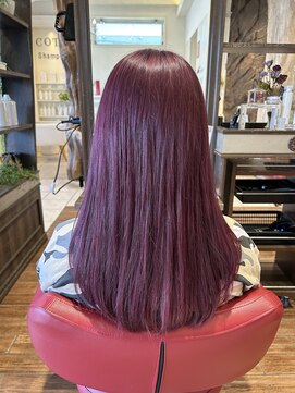 クリック 五井店(CLiC) レイヤーカット×ピンクパープルカラー