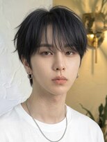 ノラキチジョウジ(NORA KICHIJOJI)&nbsp;黒髪韓国マッシュショートツーブロックダウンパーマワックスなし