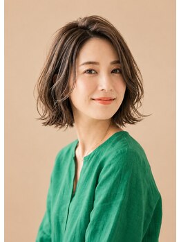 グレイス ヘアドレッシング 鷹匠(grace hair dressing)の写真/1人ひとりの骨格や雰囲気に合わせて、魅力を引き出す前髪や顔周りのカットをご提案！小顔見せも◎
