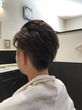 メンズヘアーサロンオーザ ゆるパーマスタイル