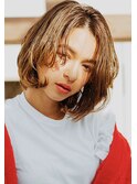 透明感ニュアンスボブ　鶴川　美容室