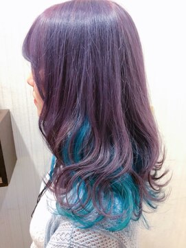 トムキャット(TOM CAT) 【新宿TOMCAT】インナーカラー、パープル、ターコイズブルー