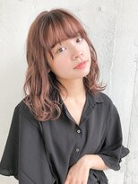 大人かわいいピンクブラウン