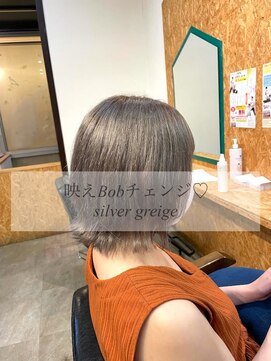 ダブルケーツー 倉敷店(wk-two) ☆秋のイメチェン 映えボブsilver greige☆