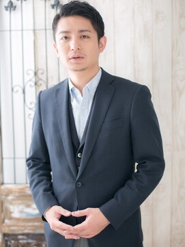 モッズヘアメン 名護大東店(mod's hair men) ≪mod's men≫爽やか七三オールバックツーブロックショートb