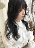 ブリーチハイトーンカラーゆるふわロング髪質改善ツヤ髪スタイル