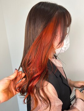 イーストハムアネーロ(EAST HAM anello) インナーカラー★オレンジ