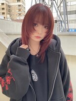 リアイス(Re:ICE)&nbsp;チェリーピンクカシスフェザーミディアムウルフ