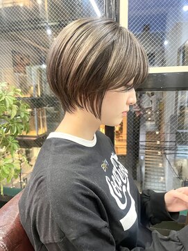 ヌード(NUDE) NUDEアッシュオリーブ10代 20代 30代 40代 大人ショートボブ