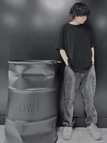 アウル 心斎橋(owl) マッシュウルフ×ツイストスパイラル×黒髪×モード