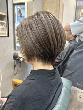 リベストバイジェービー 稲毛(li best. byjb) ピンクベージュ/インナーグレージュ/マチルダボブ/前髪【稲毛】