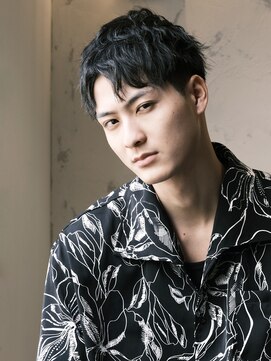 エムスラッシュ たまプラーザ(M.SLASH) マッシュパーマ/刈り上げ/アッシュブラック/たまプラーザ*