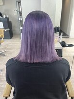 アジールヘア 所沢プロペ通り店(agir hair)&nbsp;ラベンダー紫系オーキッドカラーブリーチ所沢狭山