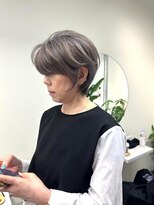 GBG 自由が丘&nbsp;くびれショートボブ40代50代グレイカラー白髪染め白髪ぼかし