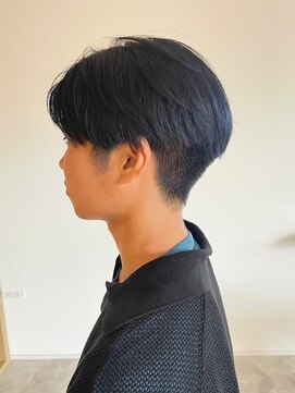 メンズカット バイ ソイクフ(メンズカット by SOY-KUFU) MEN’SHAIRアッシュブラックマッシュヘア