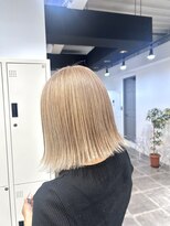 ペレ 栄店(PELE) デザインカラー/レイヤーカット/ウェットヘア/オリーブベージュ