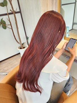 タブーセントラル(TABOO Central) 《TABOO Central》ブリーチなしで濃いめボルドーカラー