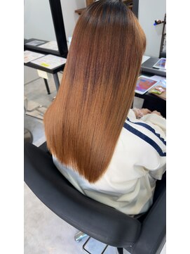 オルメント 天満 南森町(ORL'MENT) 髪質改善トリートメント★ハイライトミルクティベージュ白製染め