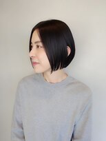 ラトリエコンタン(L´atelier Content)&nbsp;30代・40代・50代におすすめ　黒髪切りっぱなしボブ