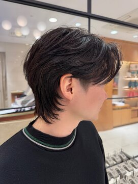 ピークアブー アヴェダ 池袋東武(PEEK-A-BOO AVEDA) メンズセンターパート、センターパートウルフ、メンズカット