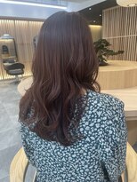 ピンクブラウンロングレイヤー　　村田