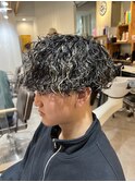 名古屋天白区くるくるパーマスパイラルパーマ直毛マッシュ