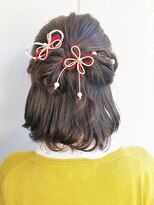 アンククロス 表参道(ANKH CROSS)&nbsp;【卒業式アレンジ】着物にぴったりミディアムハーフアップ
