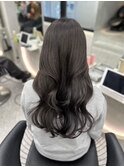 ミニウルフ黒染め髪質改善縮毛矯正酸性ストレートレイヤー/博多