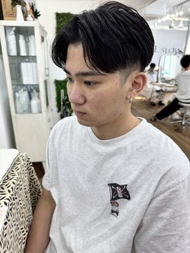 “ショートセンターパート”