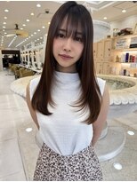 ティンク 天神(Tink) 美髪縮毛矯正 顔周りレイヤースタイル