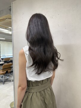 アジールヘア 東上野店(agir hair) 暗髪ヘア　ダークグレー　ブリーチなし