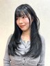 小顔カット+イルミナカラー+髪質改善HAKURYUトリートメント¥18900