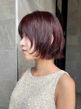 スニュウ(snuw) (snuw_hotaru)レイヤーボブマロンベージュラベンダーミルクティ