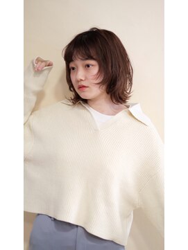 ランプ 柏(Lamp) 大人可愛いレイヤーミディアムウルフ