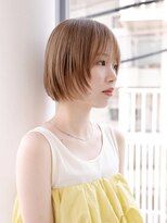 メゾンデエムスラッシュ センター北(Maison des M.SLASH)&nbsp;切りっぱなし/透けバング/ココアブラウン/ミニボブ/センター北