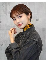 アイスバーグ(eyesburg)&nbsp;20代30代ミニボブココアブラウン小顔美肌ストレート丸み春カラー