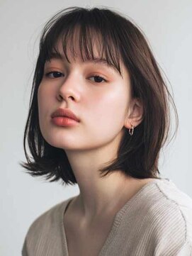 シェル 吉祥寺(shell) くびレイヤーエモージュグレージュカラーくびれショート/吉祥寺