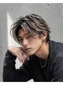 バレイヤージュ20代30代40代◎シャドールーツフェザーパーマ