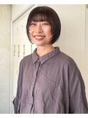 顔周りレイヤー○ショートボブワンホンレイヤー