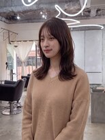 エシカ(ethica)&nbsp;【ethica_南船場】くびれレイヤー/セミロング/透明感ブラウン