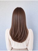 ナチュラルブラウン×毛先ワンカールレイヤー