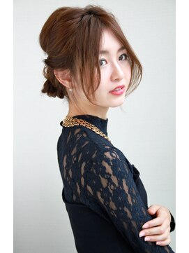 ヘアリゾートユア 新大久保店(hair resort YuA) お洒落セレブ風。ロープ×シニヨン