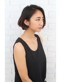 大人可愛い20代30代40代外 ショートボブ×グラデーション
