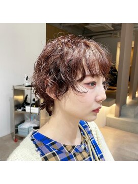 クロリ 淡路店(Chlori) ショートウルフ×ベビーピンク