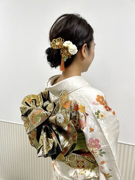 クオート(quoit) ★成人式 結婚式 振袖 シニヨン 和装 【クオート尾花】