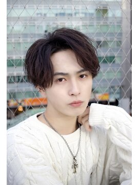 エデアンホンテン メンズサロン(EDEAN 本店 （旧：EDEAN 上通）) ナチュラルセンターパート【熊本メンズヘア　ニュアンスパーマ】