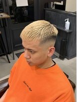 クフィア メンズヘアー カンポ 難波店(CUFFIA MEN'S HAIR CAMPO)&nbsp;＜メンズ＞クロップスタイル×ハイトーンブリーチ